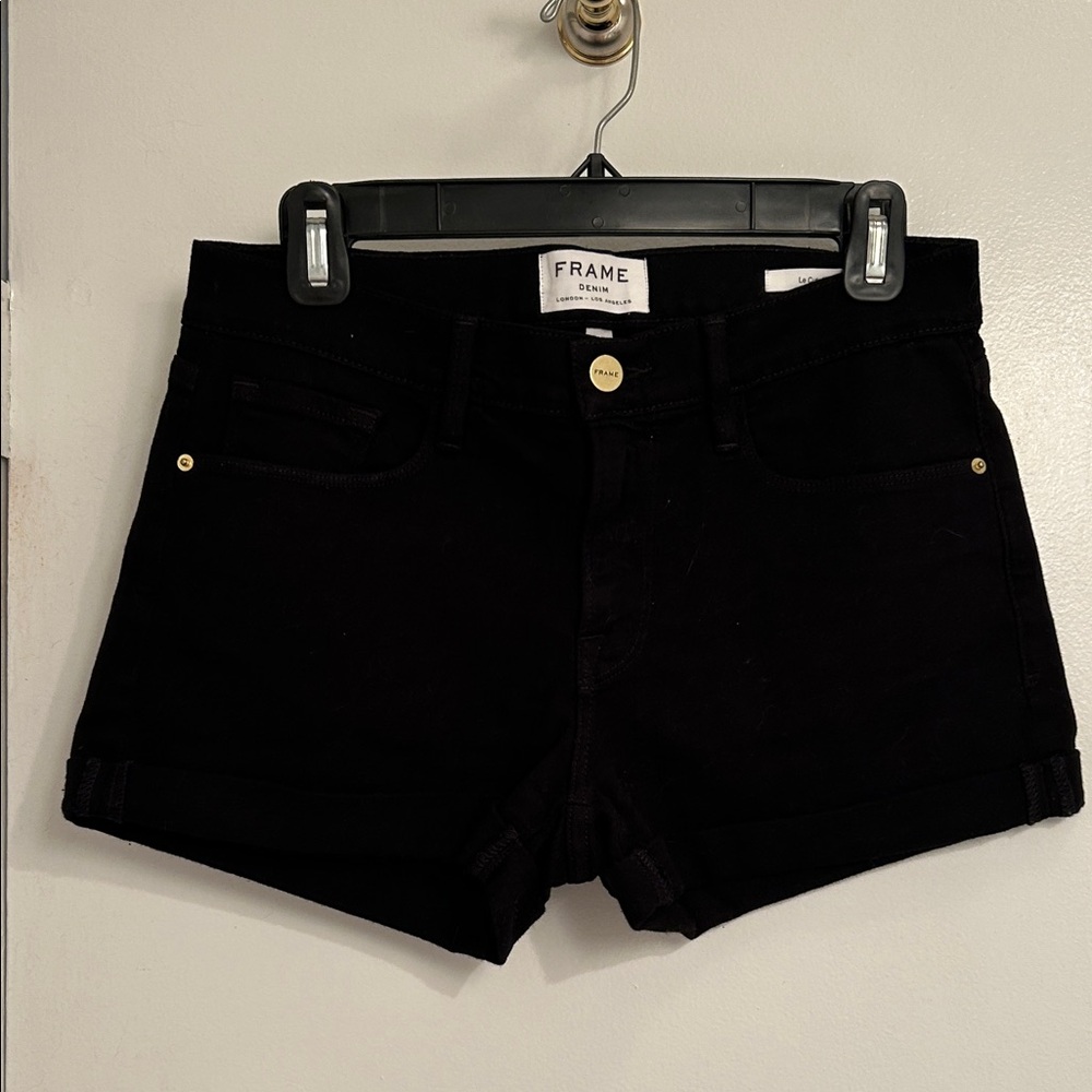 Frame Denim Women's Black Le Cutoff Jean Shorts, 27